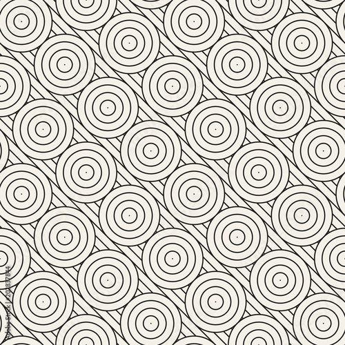 Vector seamless pattern. Modern stylish abstract texture. Repeating geometric tiles