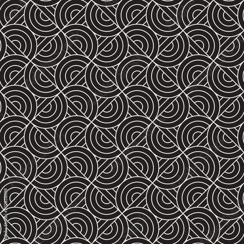 Vector seamless pattern. Modern stylish abstract texture. Repeating geometric tiles