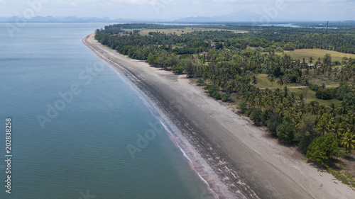 aerial view landscape of Koh Lanta , Krabi Thailand