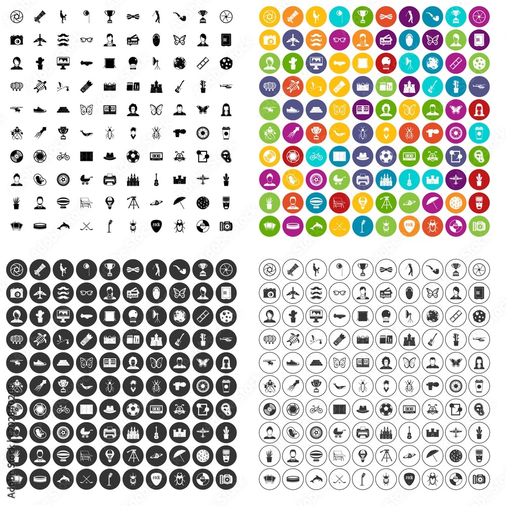 100 photo icons set vector in 4 variant for any web design isolated on white 100 photo icons set vector in 4 variant for any web design isolated on white