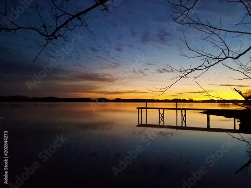 Sunrise on Lake Weiss