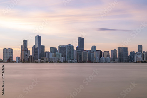 Miami Skyline Sunset Brickell Miami Florida © DesiDrew Photography
