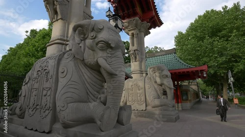 The elephant statues at the Berlin Zoo photo