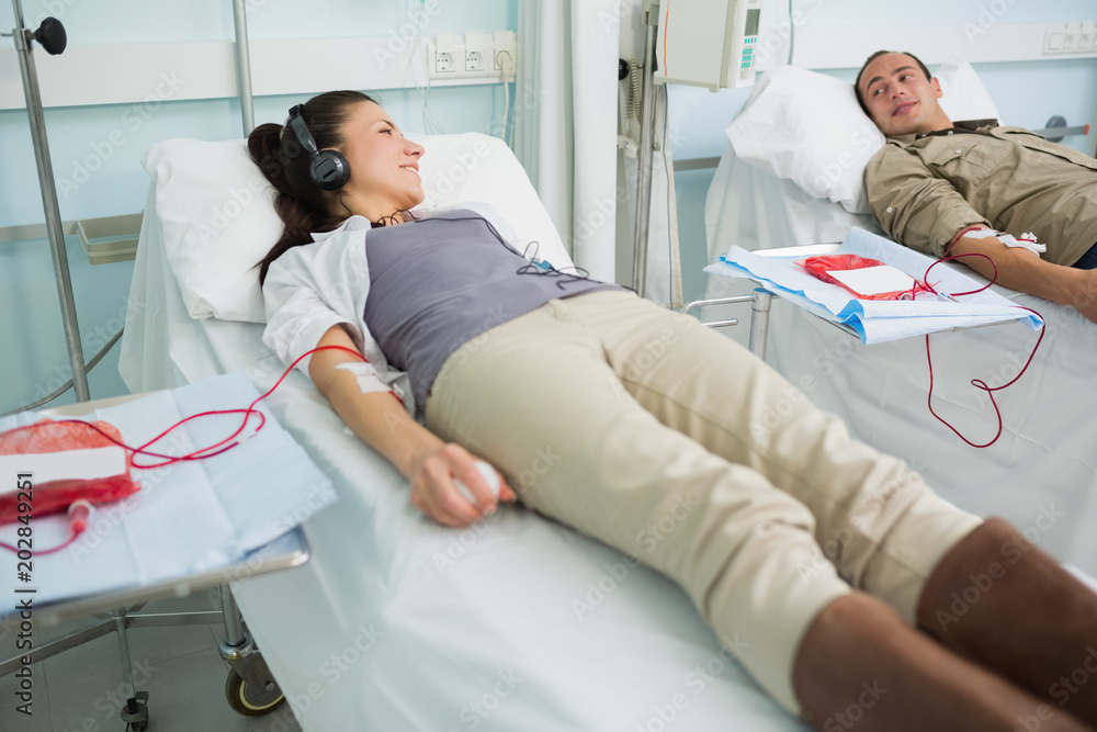 Transfused patients talking Transfused patients talking