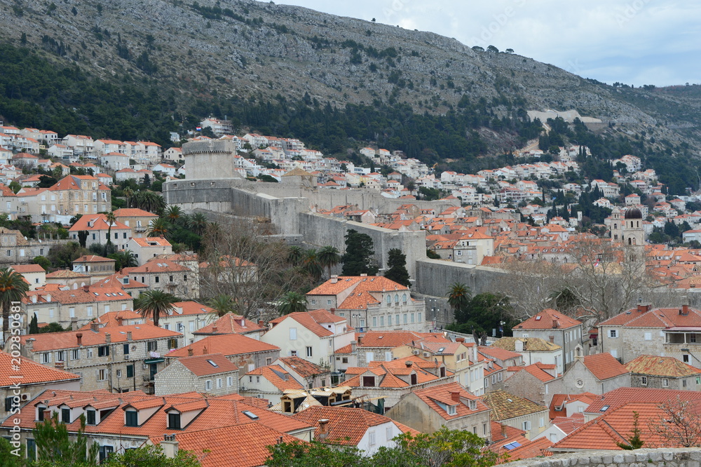 View of  Dubrovnik Croatia 