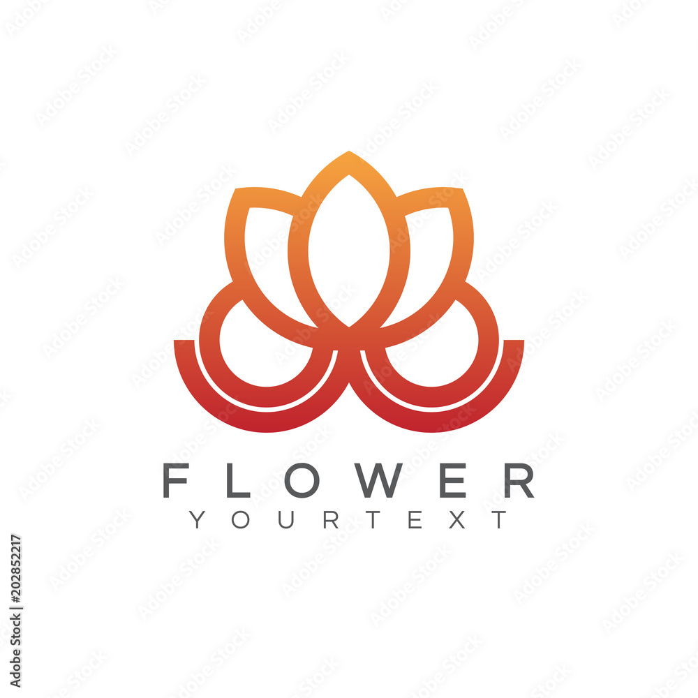 Flower logo design Flower logo design