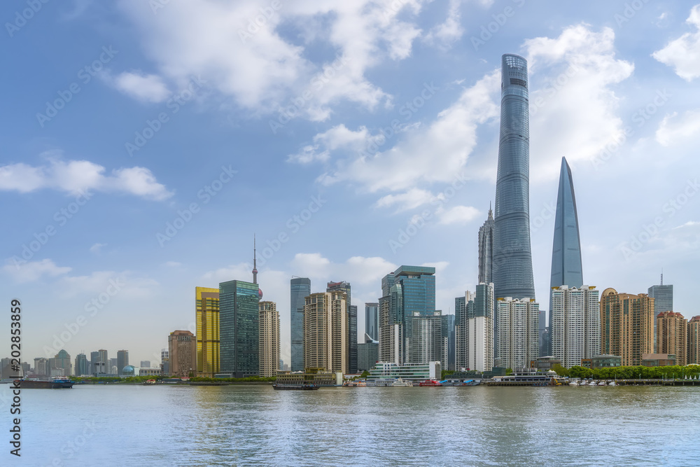 Architectural landscape in the Bund, Shanghai