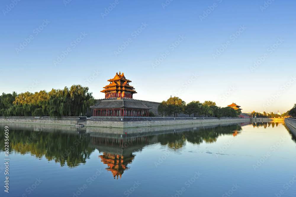 Fototapeta premium Beijing the imperial palace watchtower