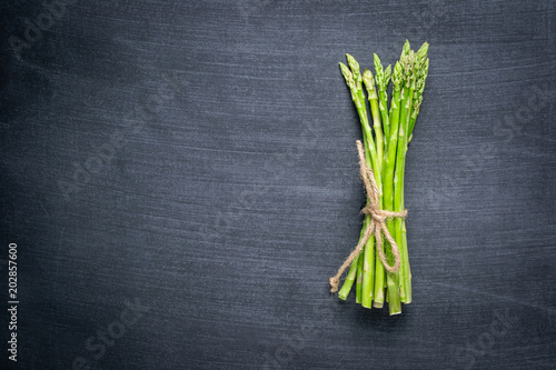 vegetable on blackboard background
