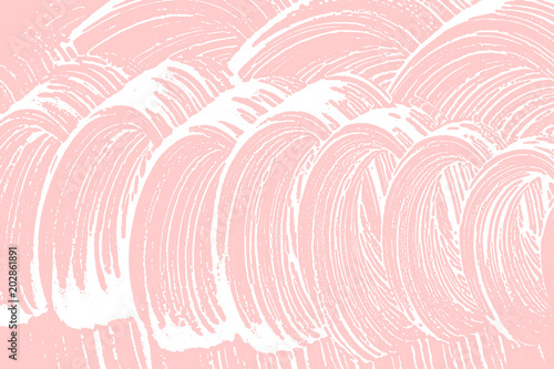Natural soap texture. Admirable millenial pink foam trace background. Artistic elegant soap suds. Cleanliness, cleanness, purity concept. Vector illustration.
