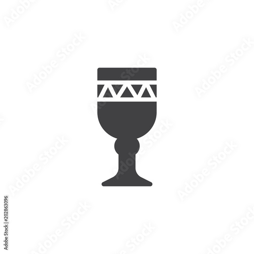 Chalice vector icon. filled flat sign for mobile concept and web design. Holy Grail simple solid icon. Symbol, logo illustration. Pixel perfect vector graphics