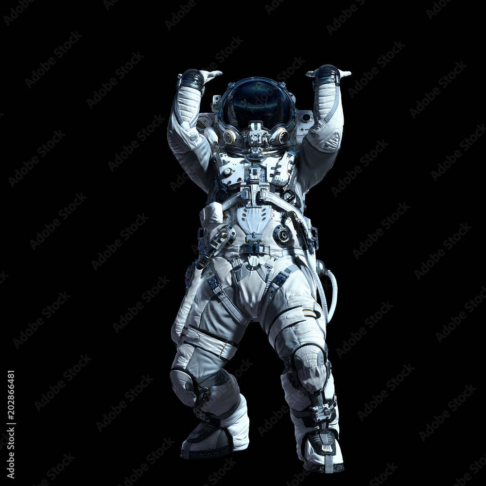 Astronaut in darkness. Mixed media Astronaut in darkness. Mixed media