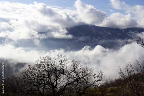 mountains in the clouds in the matese park © ciroorabona