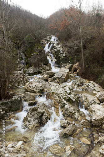 detail of waterfall on morcone sassinoro photo