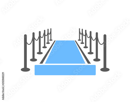 Red carpet icon ( blue version )
