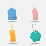 Colorful hang sale tag, illustration eps10