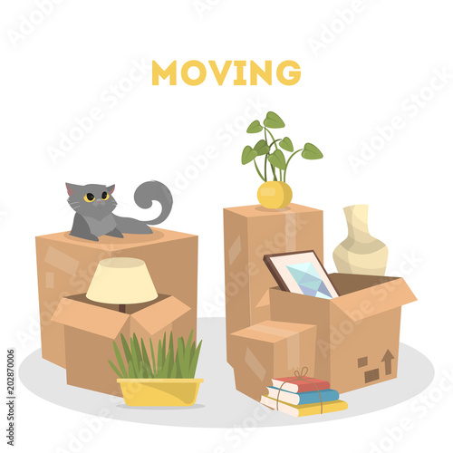 Moving to a new house.
