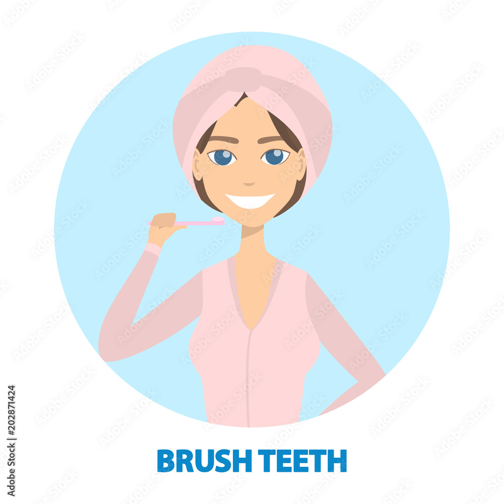 Obraz premium Woman getting ready.