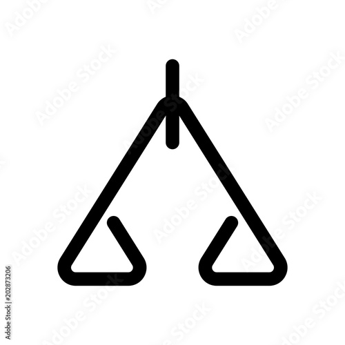 abstract icon or logo of scale