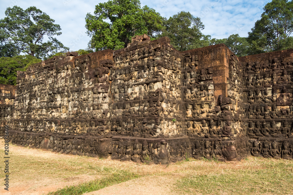 Kambodscha - Angkor - Baphuon - Terrasse der Elefanten