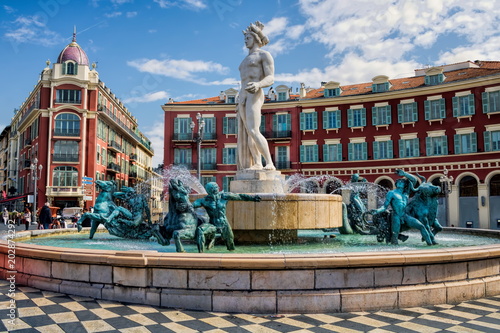 Obraz na płótnie Nizza, Place Massena