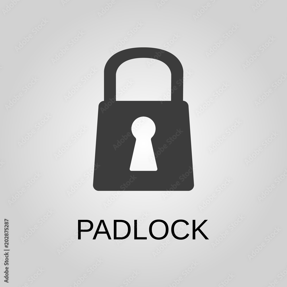Padlock icon. Padlock symbol. Flat design. Stock - Vector illustration Padlock icon. Padlock symbol. Flat design. Stock - Vector illustration