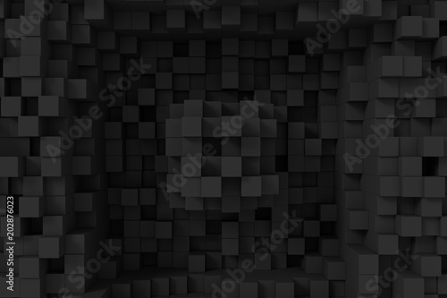 Fototapeta Naklejka Na Ścianę i Meble -  Abstract background of cubes. 3D rendering.