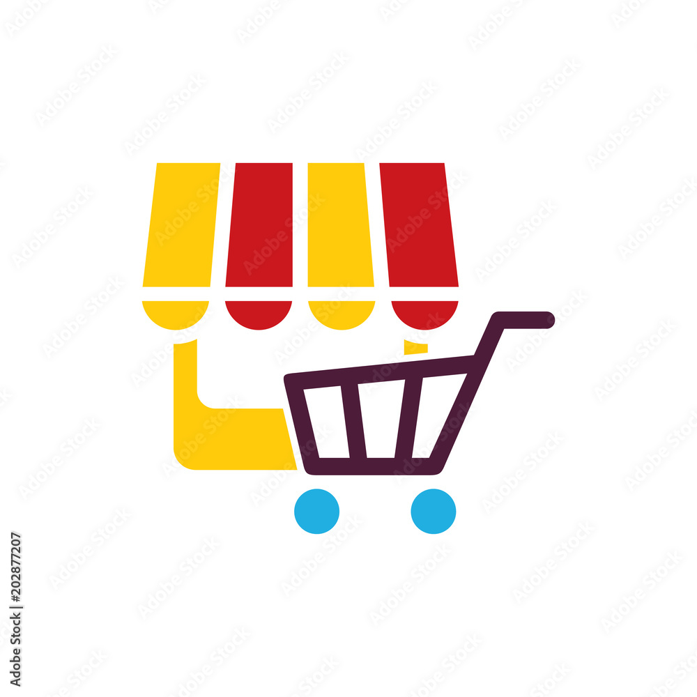 Fotografie Market Shop Icon Design