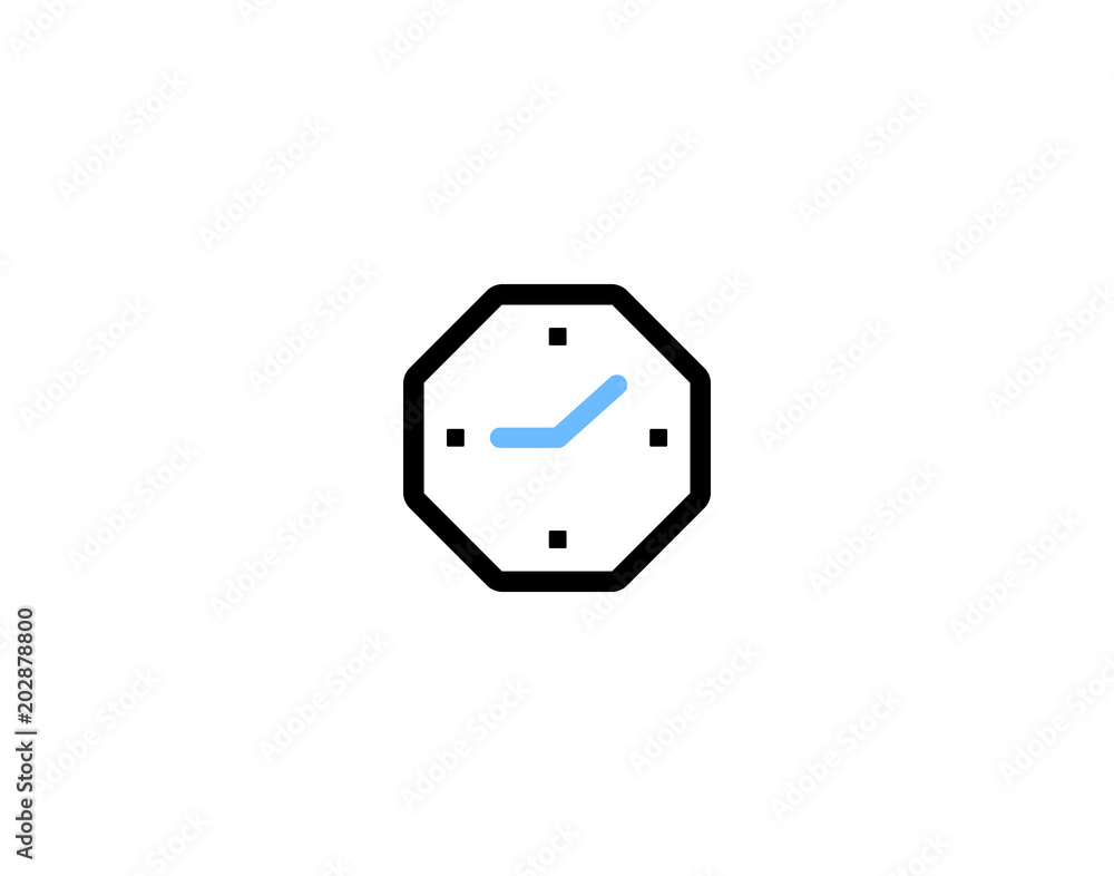 Modern clock icon Modern clock icon
