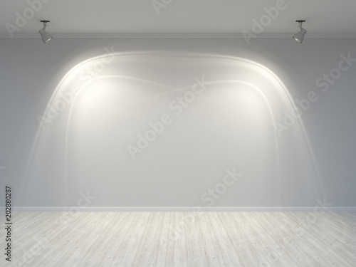 empty room wall living room interior 3d rendering Background mock up