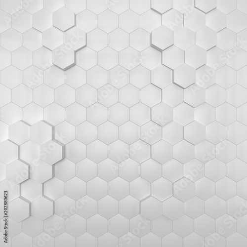 Fototapeta Naklejka Na Ścianę i Meble -  abstract Hexagon 3d background texture template