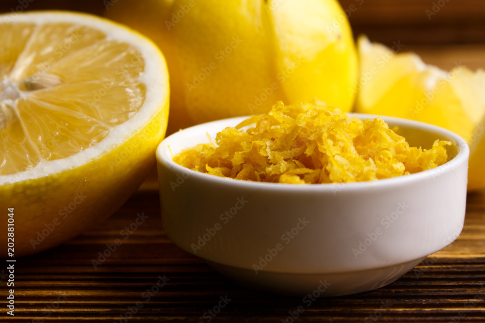 Lemon and juice on a wooden background Lemon and juice on a wooden background