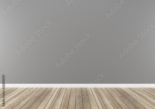 gray wall paint concrete wood floor 3d render texture background template
