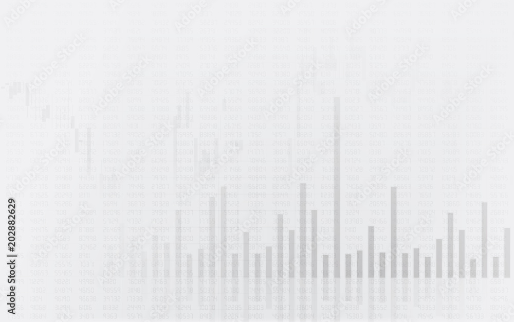 Business candle stick graph chart of stock market investment trading on white background design. Bullish point, Trend of graph. Vector illustration Business candle stick graph chart of stock market investment trading on white background design. Bullish point, Trend of graph. Vector illustration
