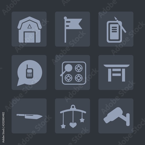 Premium set of fill icons. Such as wood, america, old, inkstone, farm, natural, phone, baby, newborn, staple, sign, nation, knife, japan, safety, security, mobile, flag, japanese, ink, mountains, toy