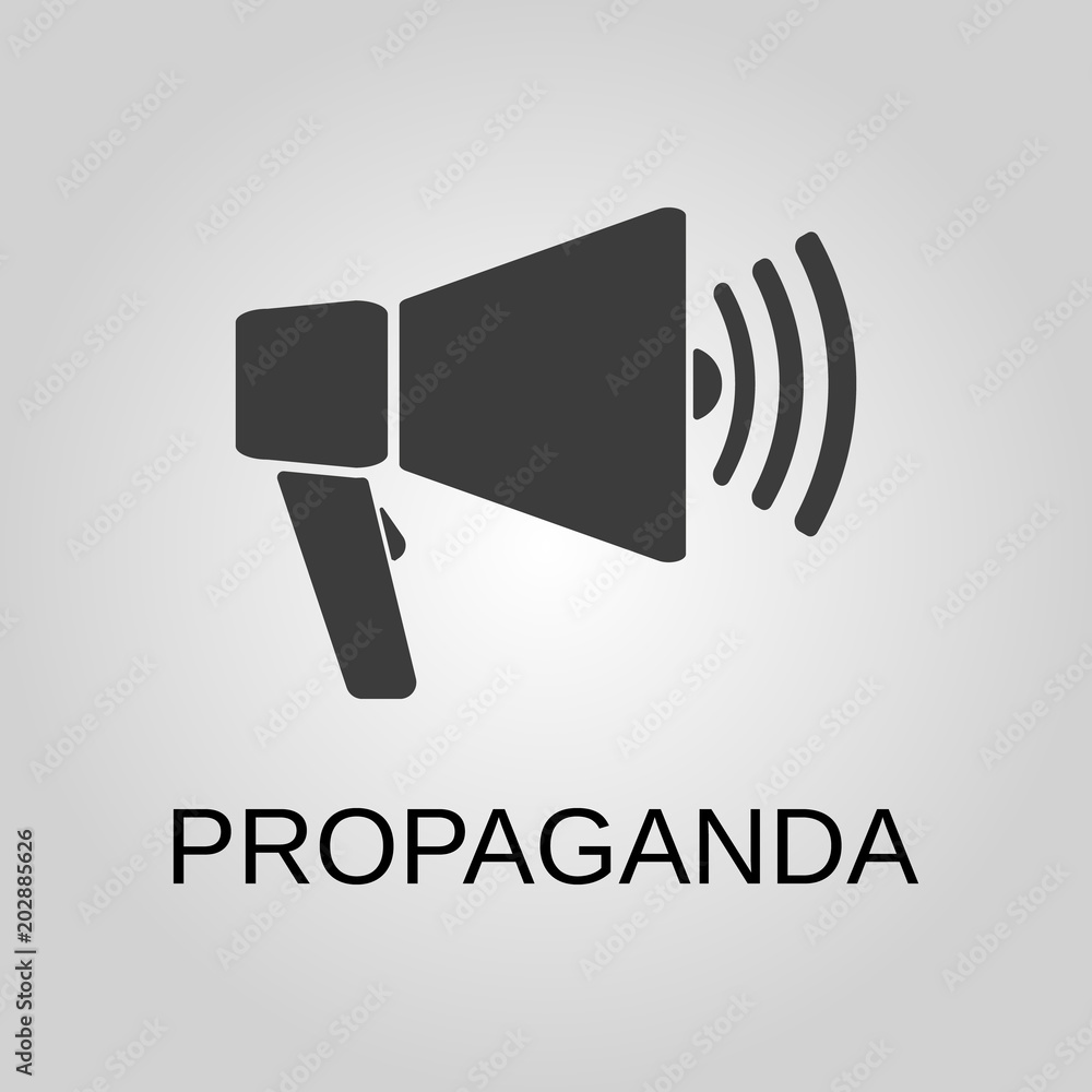 Propaganda icon. Propaganda symbol. Flat design. Stock - Vector illustration Propaganda icon. Propaganda symbol. Flat design. Stock - Vector illustration
