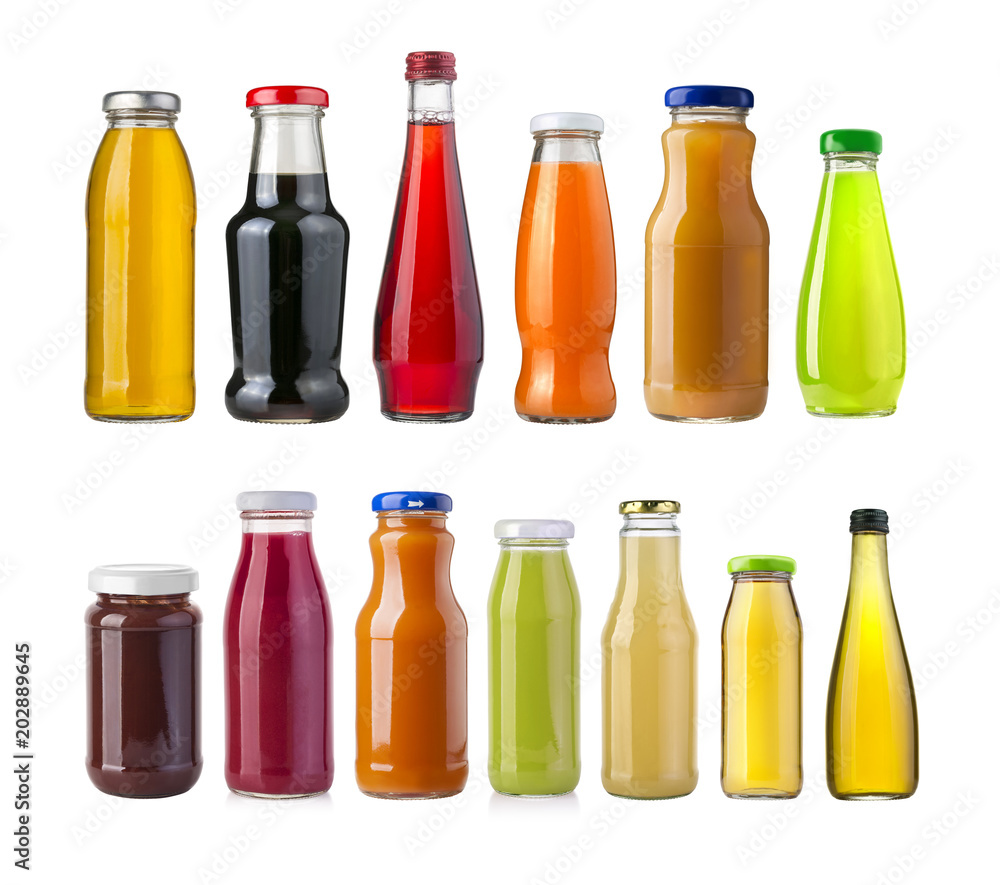 Juice bottle isolated Juice bottle isolated