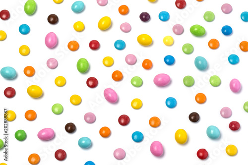 Colorful chocolate candy pills