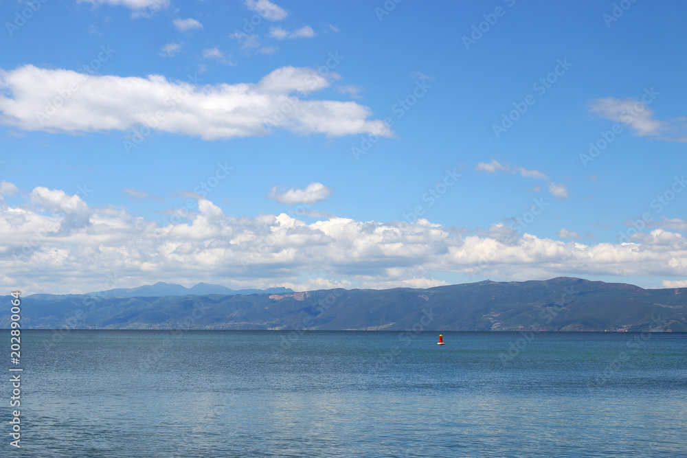 Lake Ohrid Macedonia landscape summer season