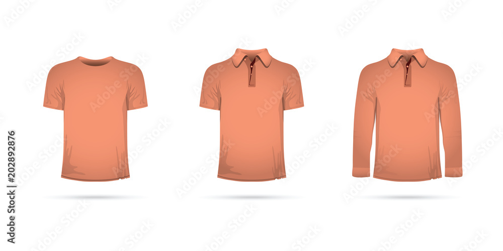a set of orange t-shirts a set of orange t-shirts