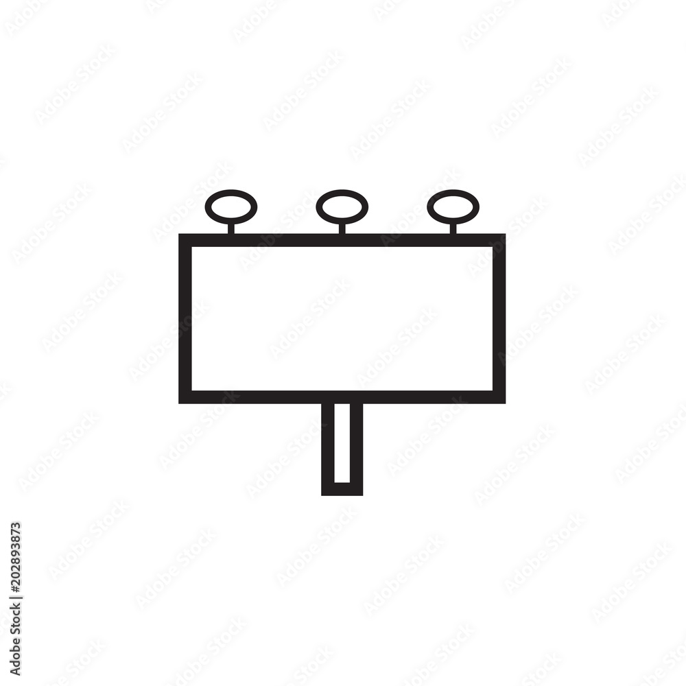 billboard icon Vector illustration, EPS10. billboard icon Vector illustration, EPS10.