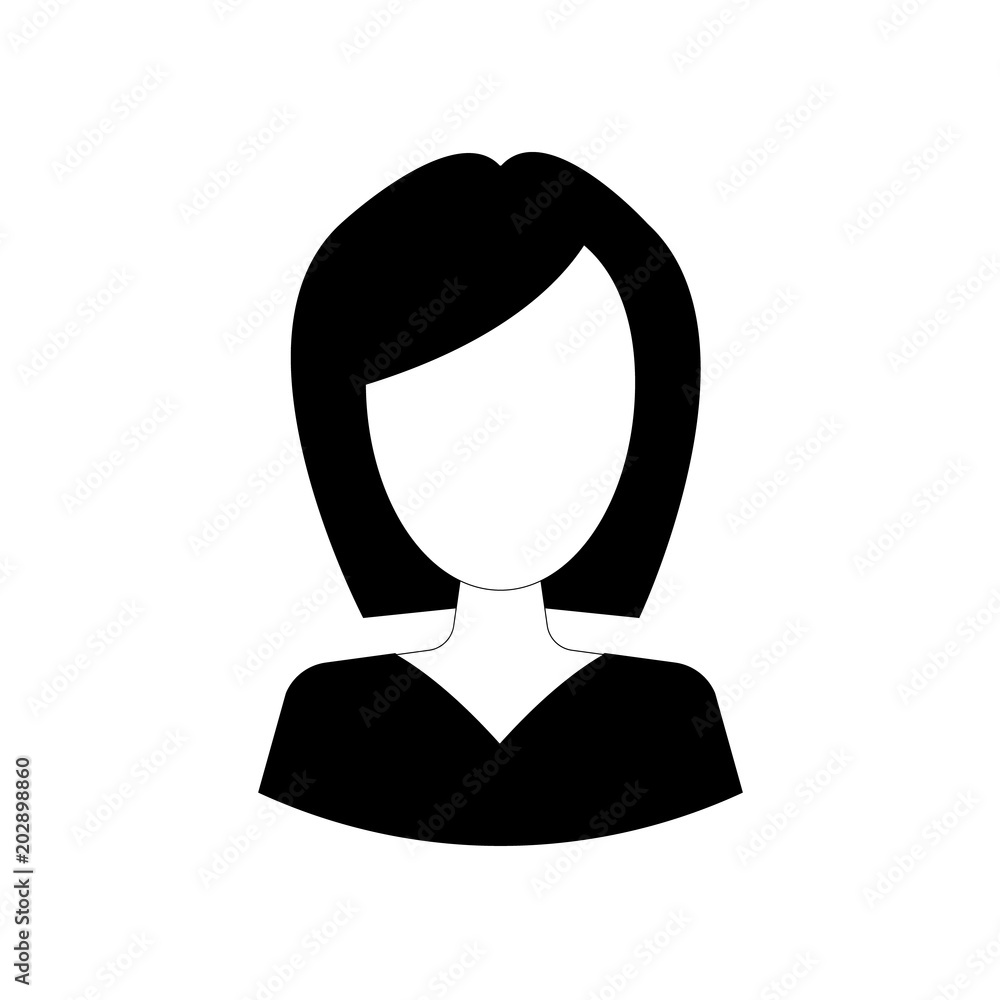 Woman Icon Vector. concept of job search woman or girl. Woman Icon Vector. concept of job search woman or girl.