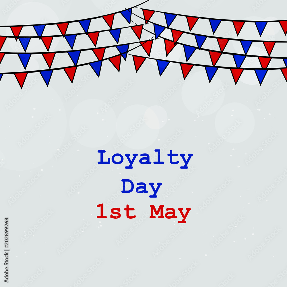 Fototapeta premium Illustration of USA Loyalty Day background