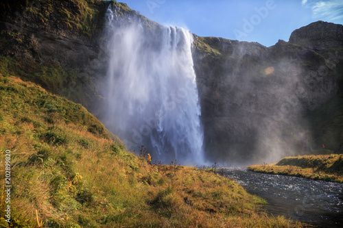 Seljalandsfoss, Islande, berühmter Wasserfall in Island