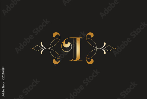 Elegant Letter Z  Golden Design.Creative Monogram Logo