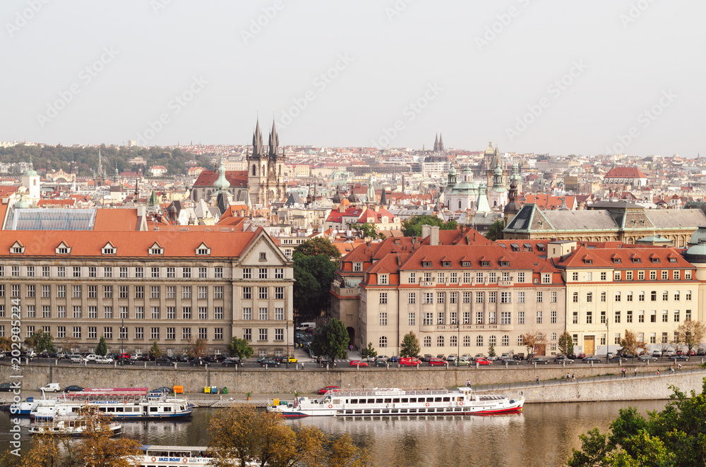 View on Prague cityscape
