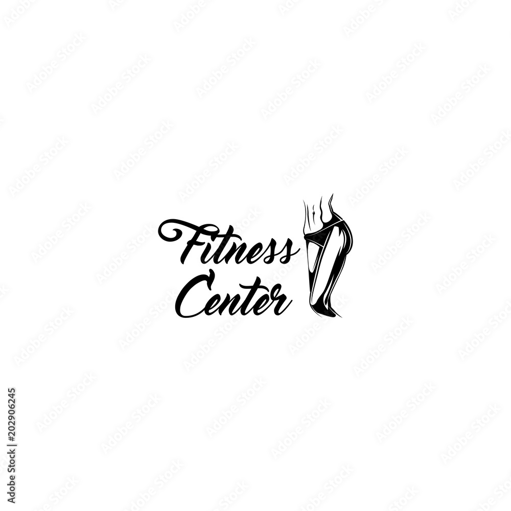 Sportive abstract body. Fitness center label dsign. Athletic body. Vector. Sportive abstract body. Fitness center label dsign. Athletic body. Vector.