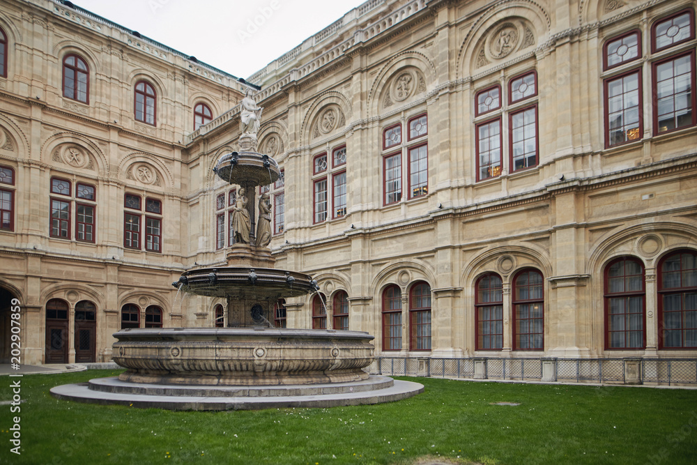 Vienna, Austria - 15 April 2018: Vienna State Opera House. Vienna, Austria - 15 April 2018: Vienna State Opera House.