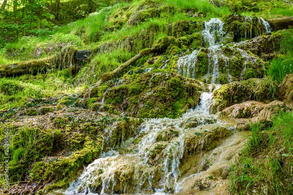 The waterfall of Bad Urach, Swabian Alb, Baden-Wuerttemberg, Germany, Europe The waterfall of Bad Urach, Swabian Alb, Baden-Wuerttemberg, Germany, Europe