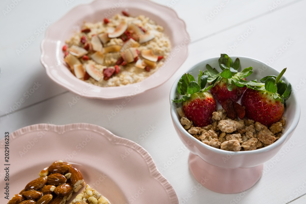 Healthy breakfast in bowl Healthy breakfast in bowl